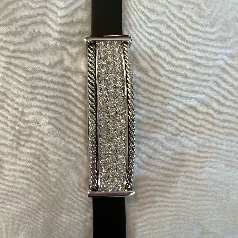 Lia Sophia rhinestone watch style adjustable bracelet